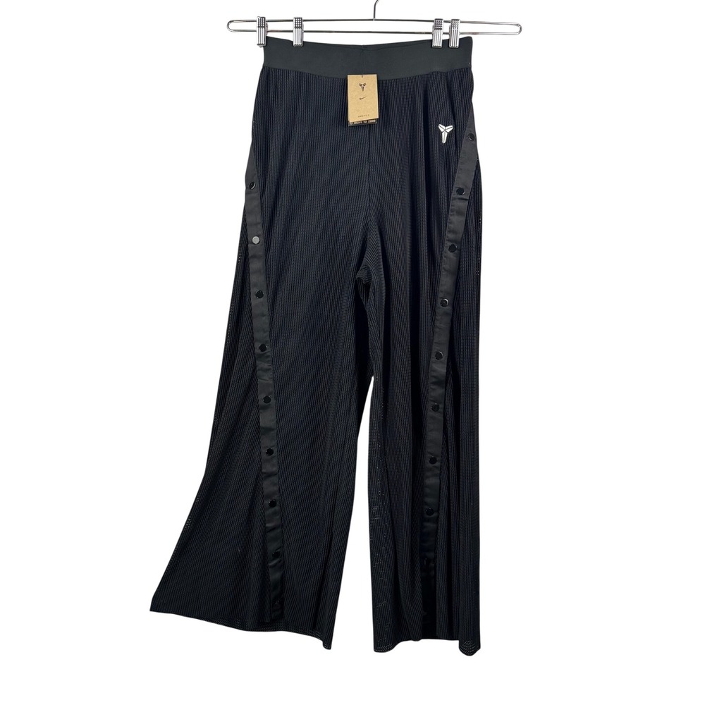 Nike Kobe Bryant tear away Pants sz L Black Pleated Wide leg athleisure 90s